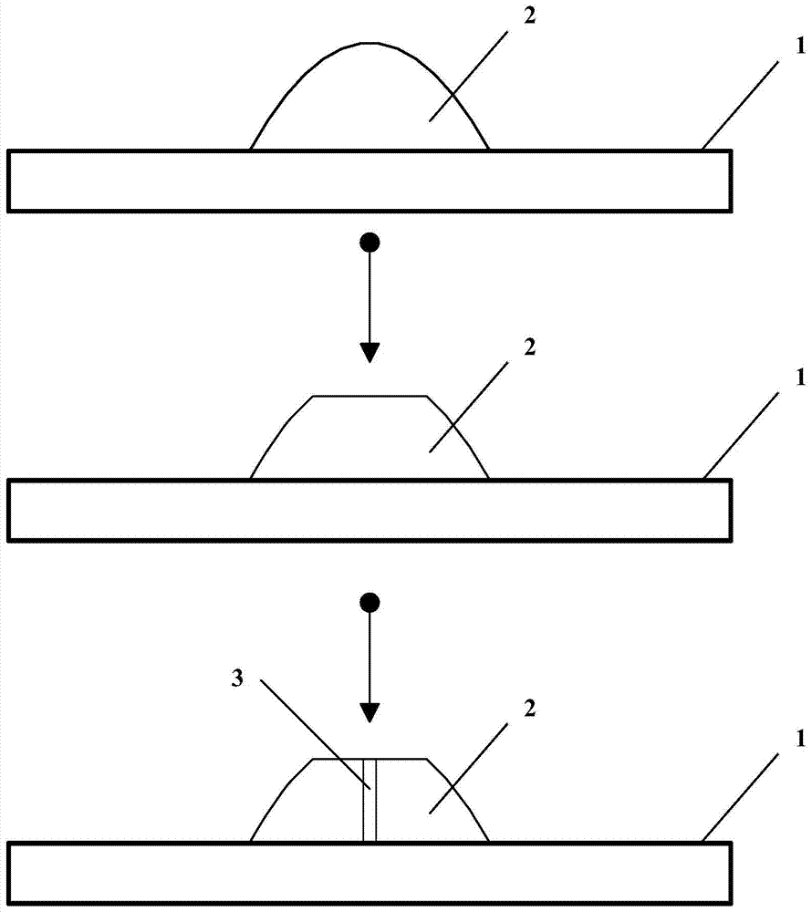 A metal additive manufacturing method for parts with large aspect ratio and deep holes