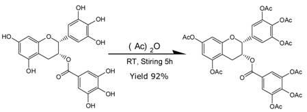 Preparation method of acetylated epigallocatechin gallate