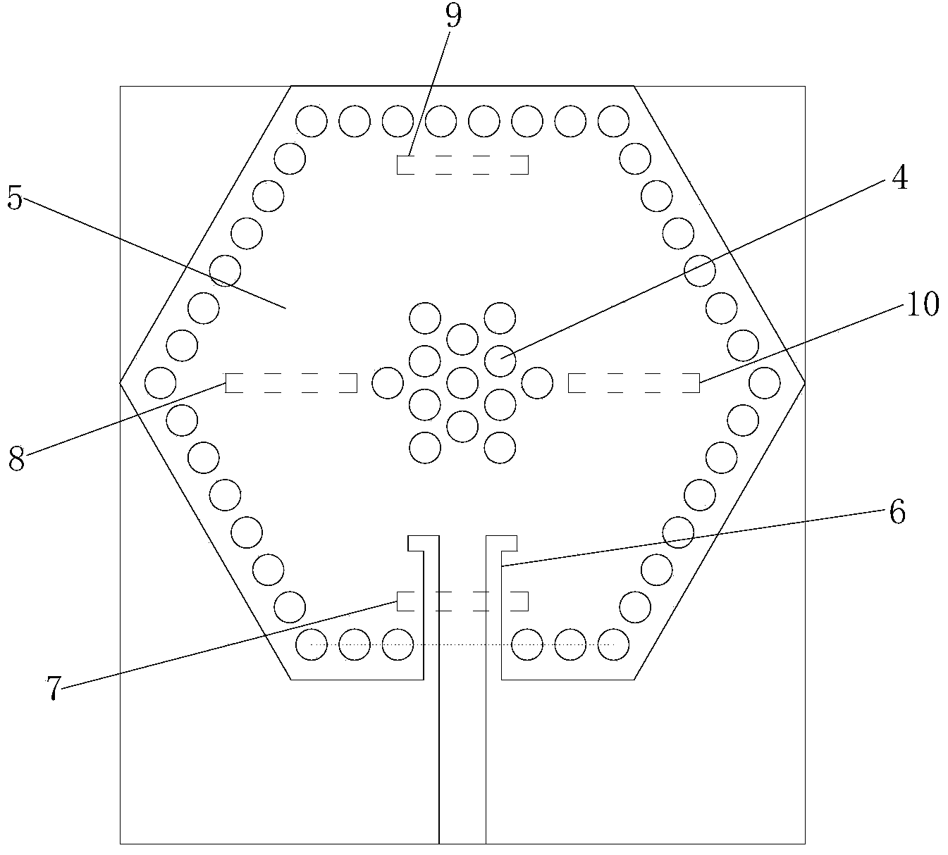 Hexagonal substrate integrated waveguide slot antenna