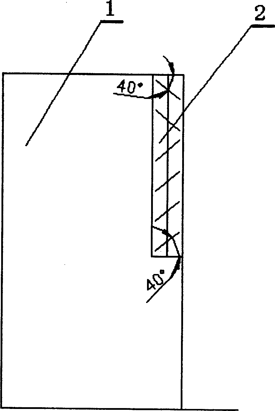 Method for blowing-in of jet-flow impact type air conditioner