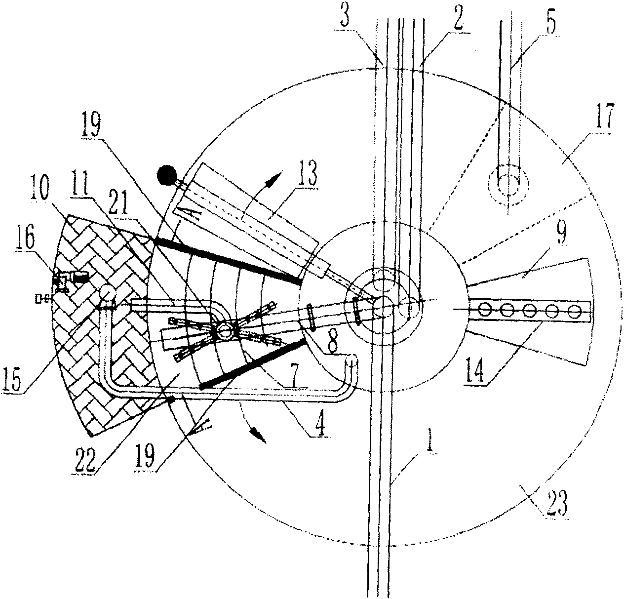 Community closed medium water landscape water system organism gas float BOAG treatment method and device