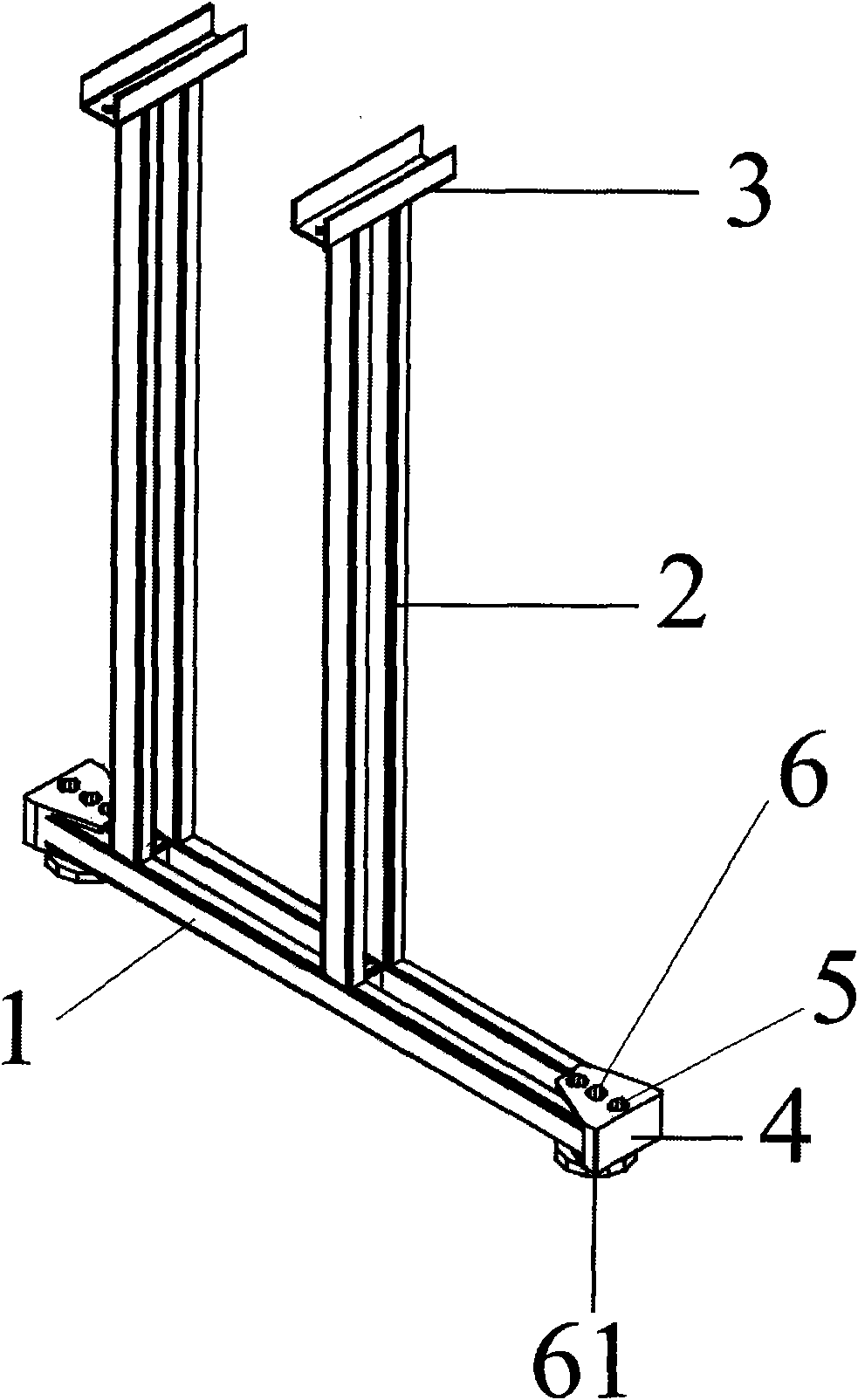 Improved table supporting device