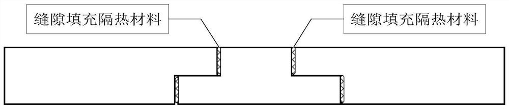 Gap treatment method for aerogel internal thermal insulating layer