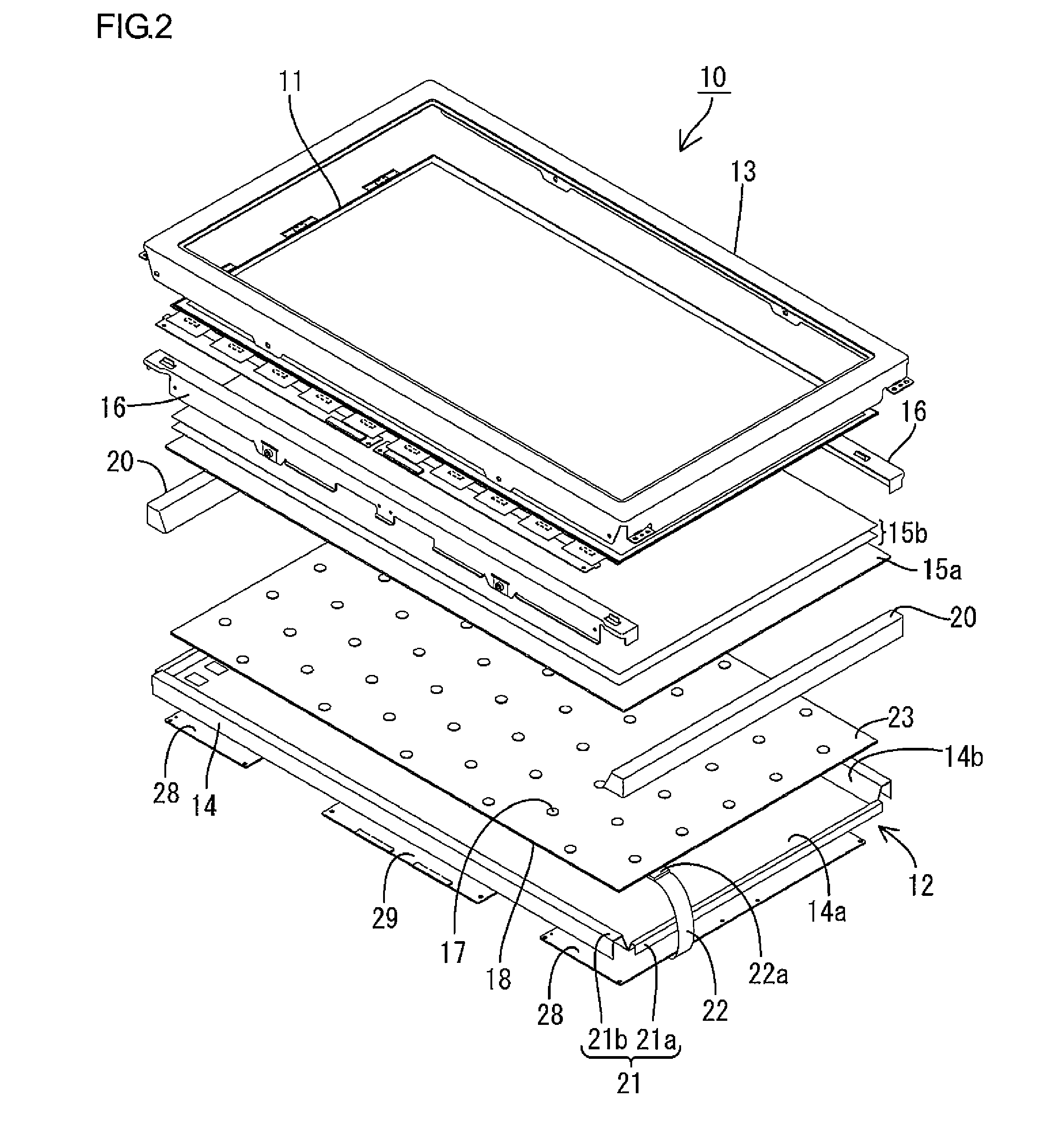 Lighting device, display device and television receiver