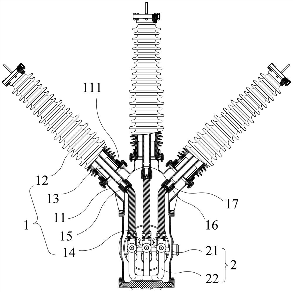 Connecting structure of GIS sleeve