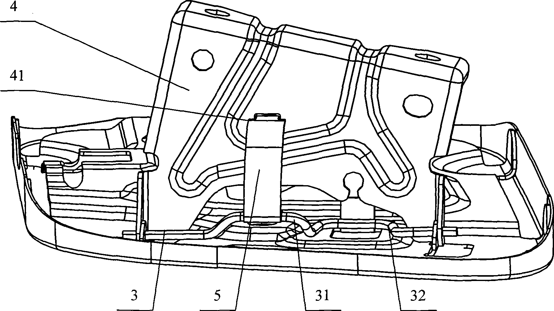 Circlip type refill opening gate