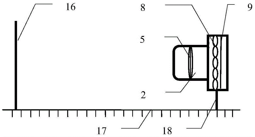 Flame three-dimensional temperature field measurement imaging device, measuring device and measuring method