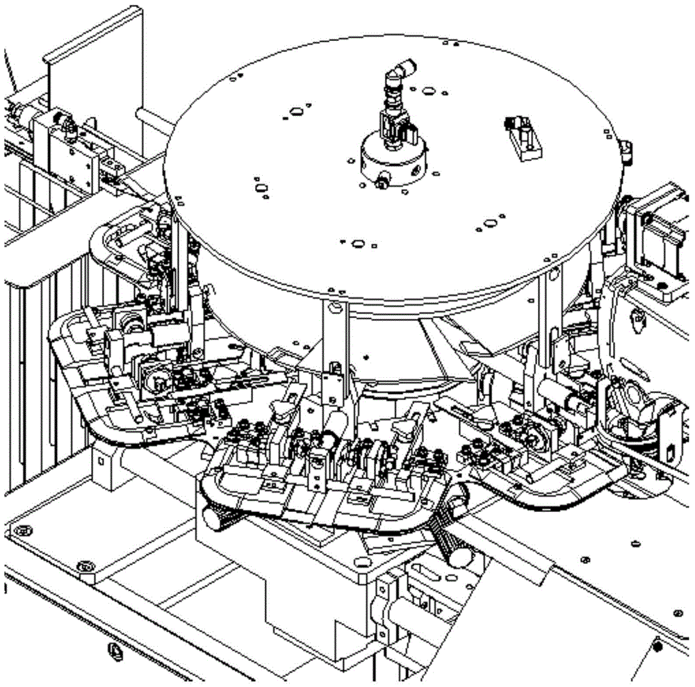 Material receiving system of automatic sewing machine