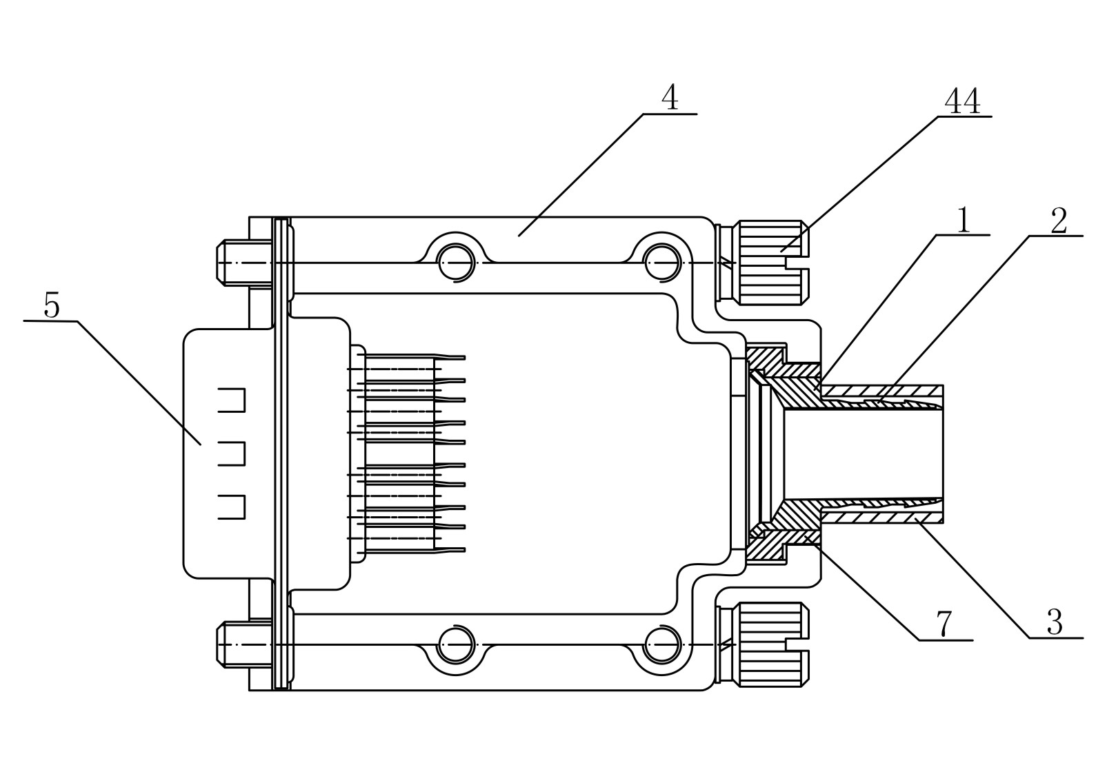 Metal wire clip of tail end fixing cable