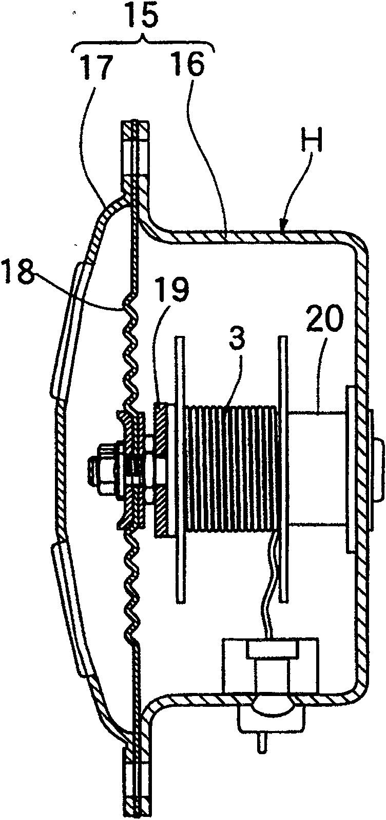 Vehicle horn driving circuit