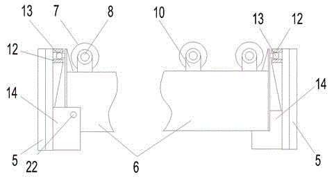 Gradually-moulding bended tempered glass radian-changing device