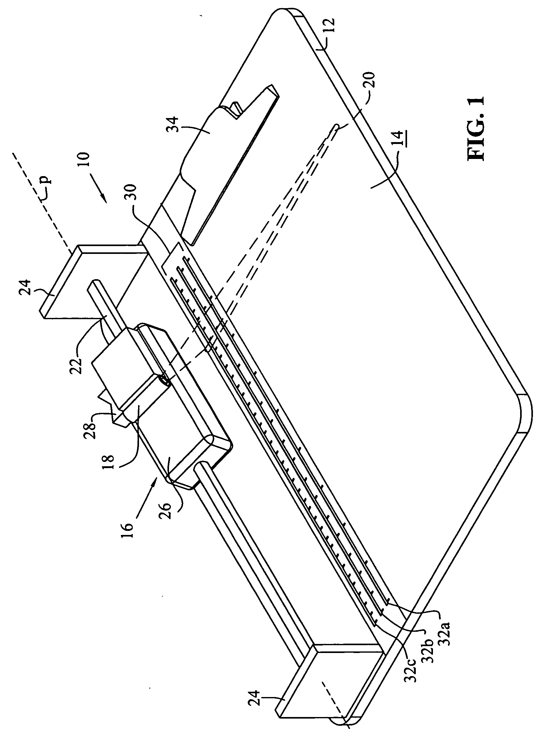 Laser guided work device