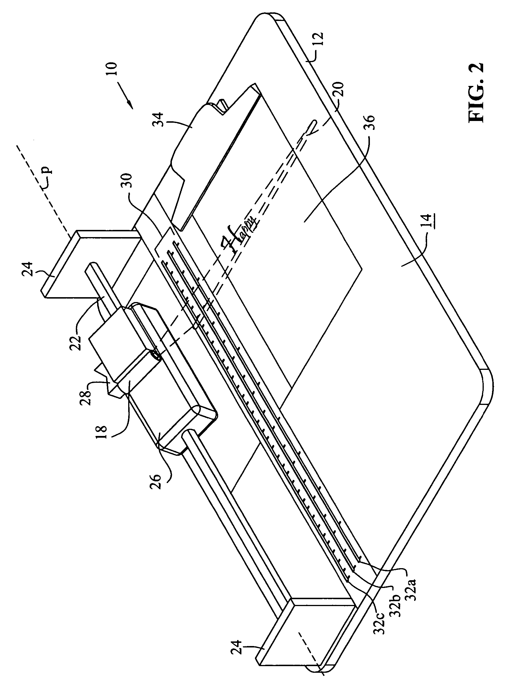 Laser guided work device