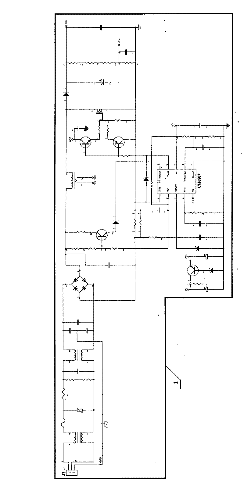 New type high-power LED driving power source