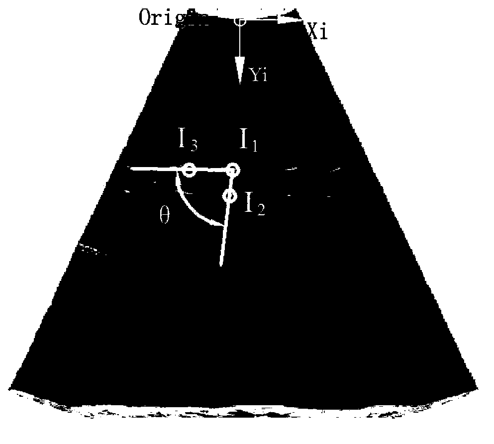 Ultrasonic detection image three-dimensional calibration method