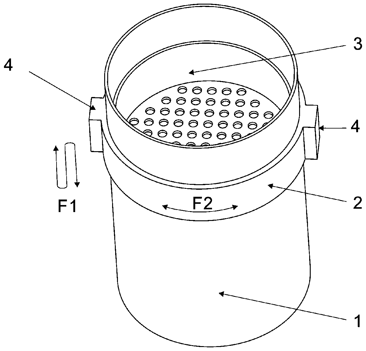 Filter disc magnetic attracting device