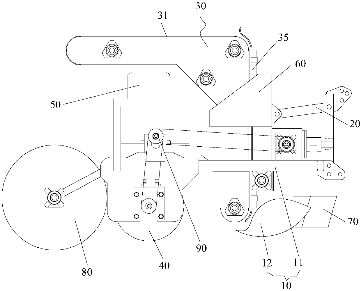 Transplanting and ridging equipment