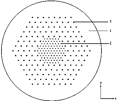 All-solid LMA (large mode area) photonic band gap optical fiber