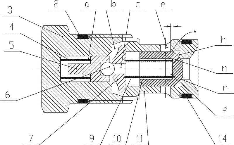 Pressure-reduction type balance hydraulic lock