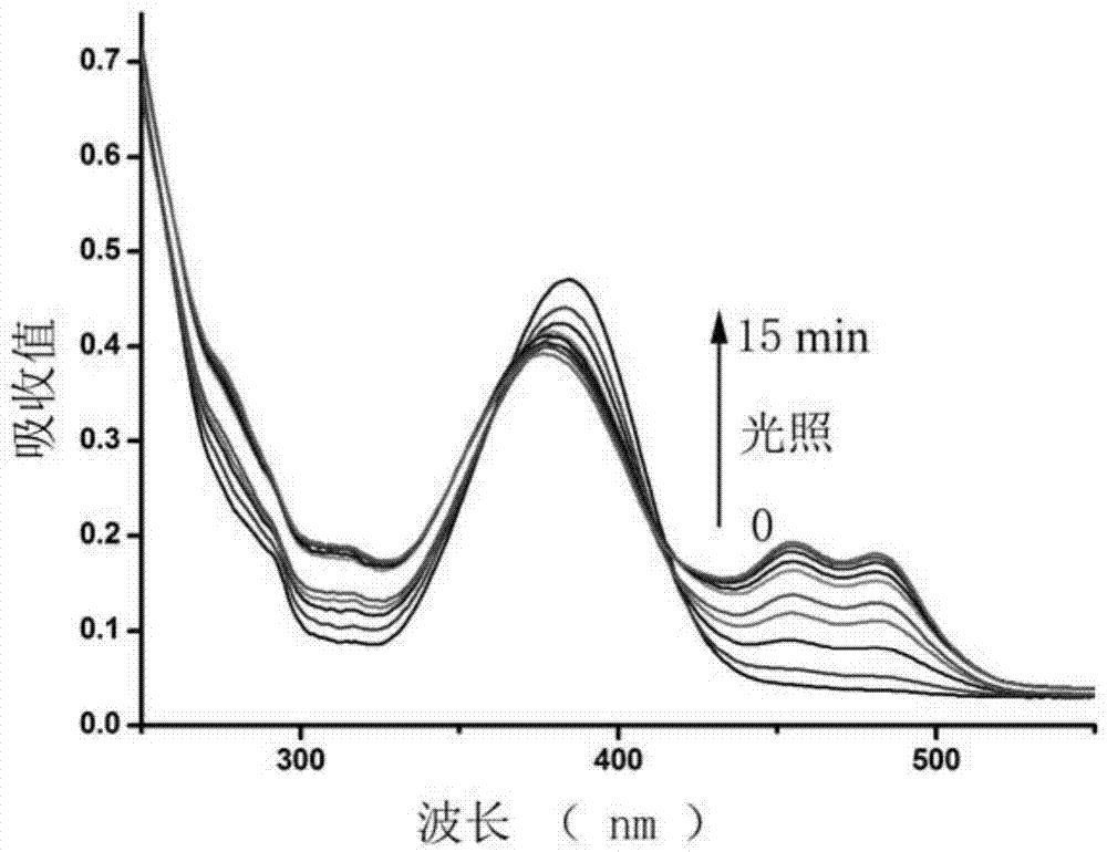 Light activated fluorescent probe having protein label positioning function as well as preparation method and application thereof