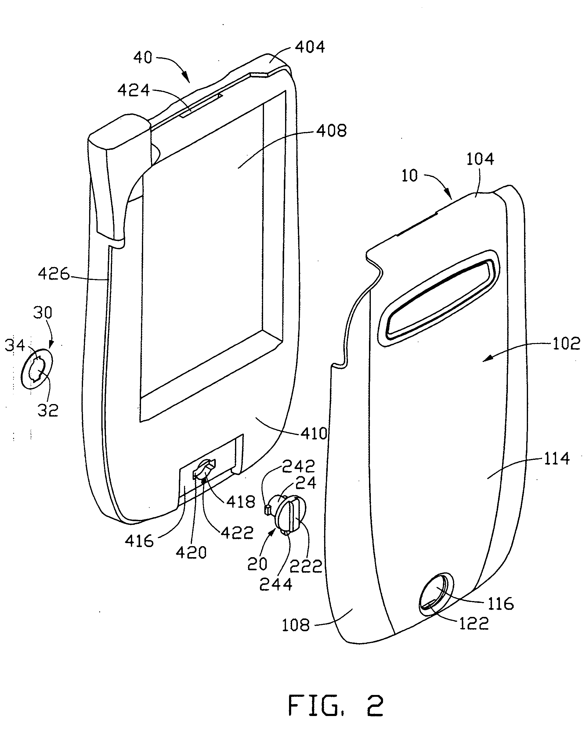 Battery cover latching assembly for portable electronic device