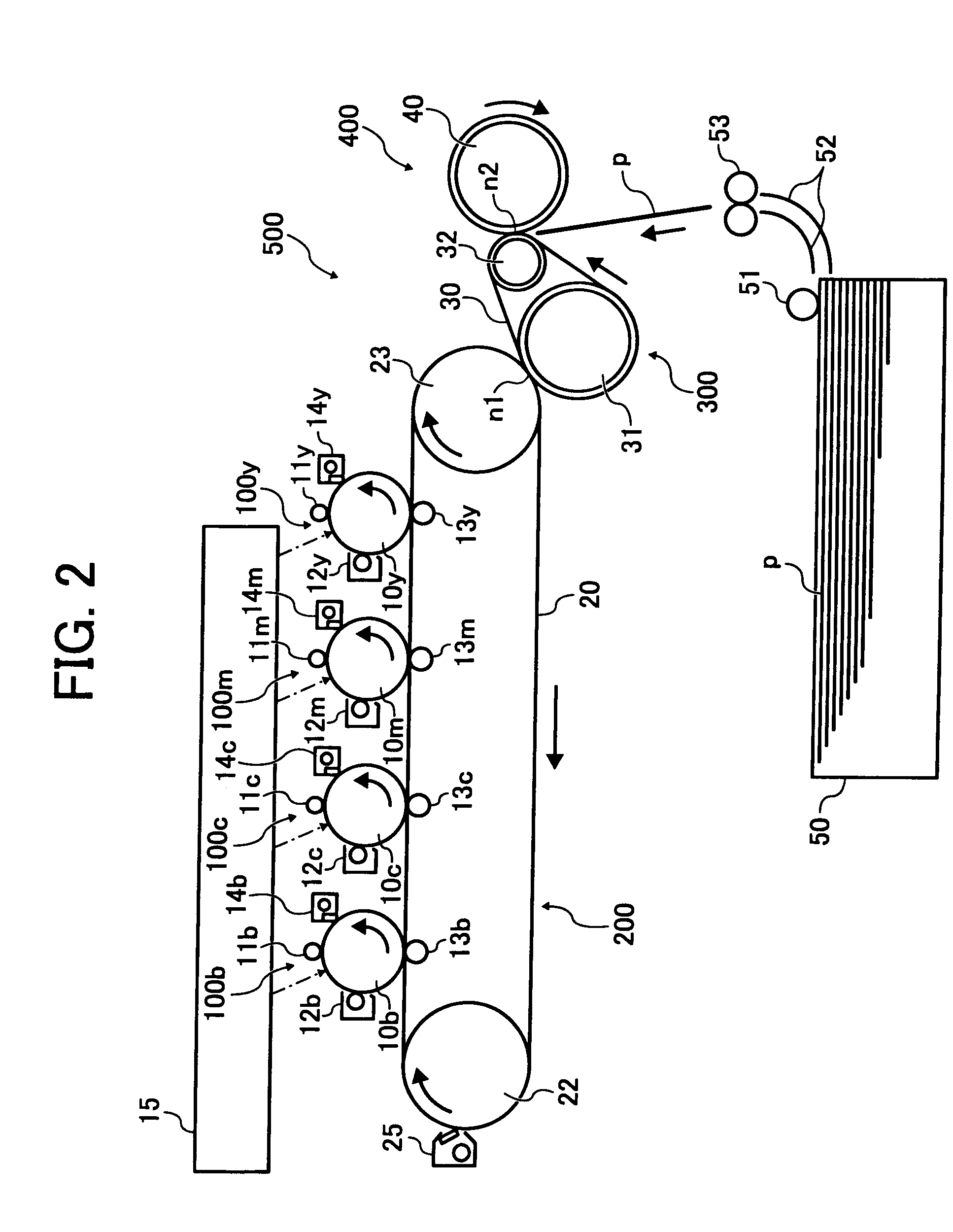 Image transfer device for image forming apparatus