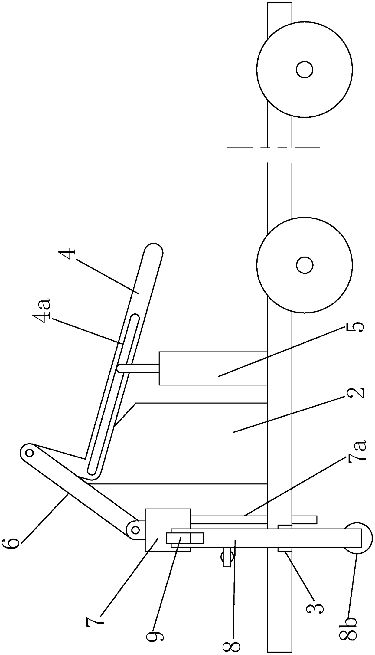 Thread drum conveying equipment with braking function