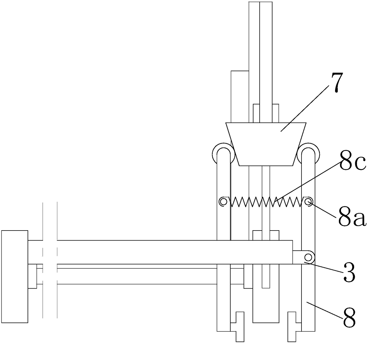 Thread drum conveying equipment with braking function