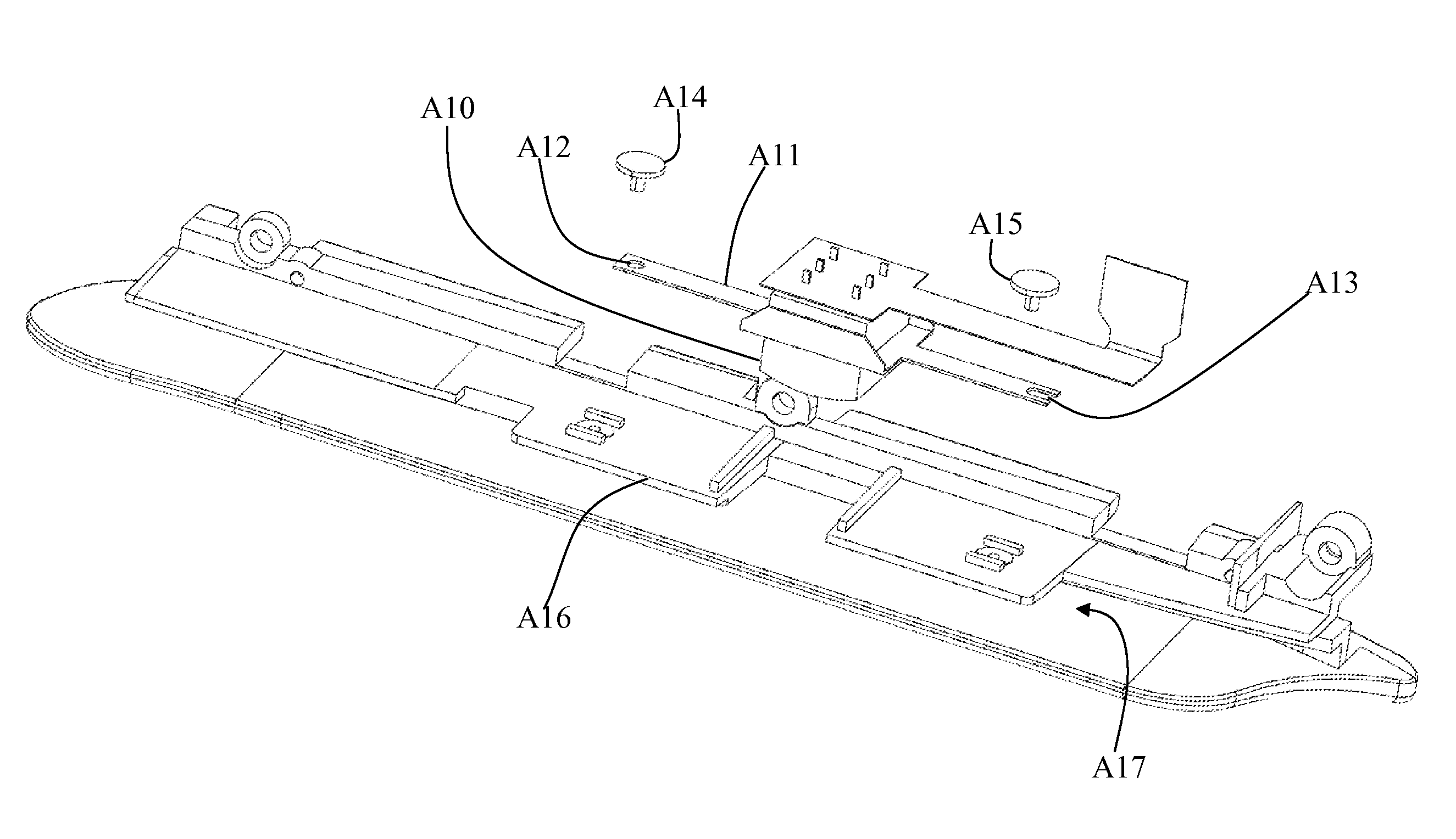 Elastic member structure of magnetic head