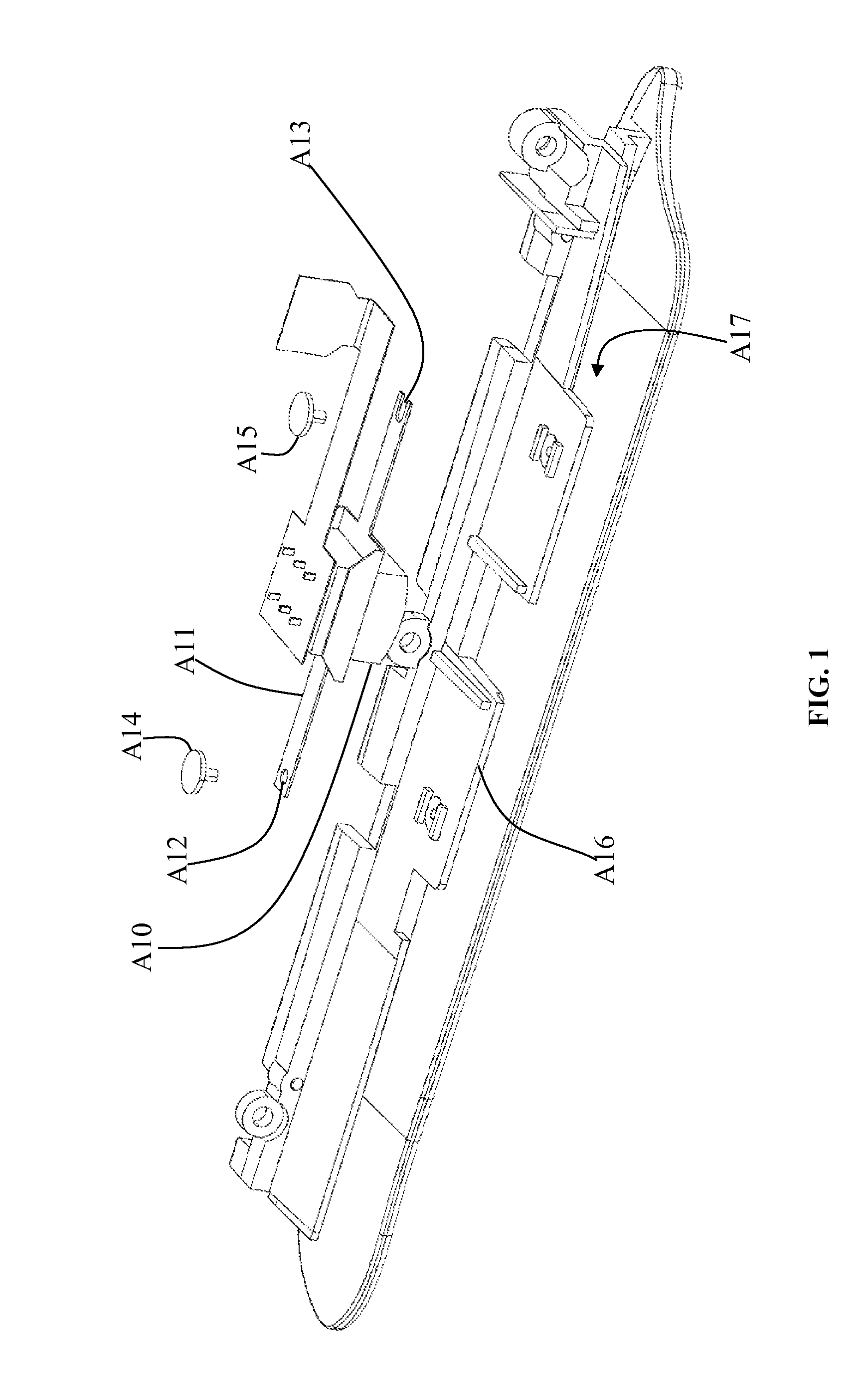 Elastic member structure of magnetic head