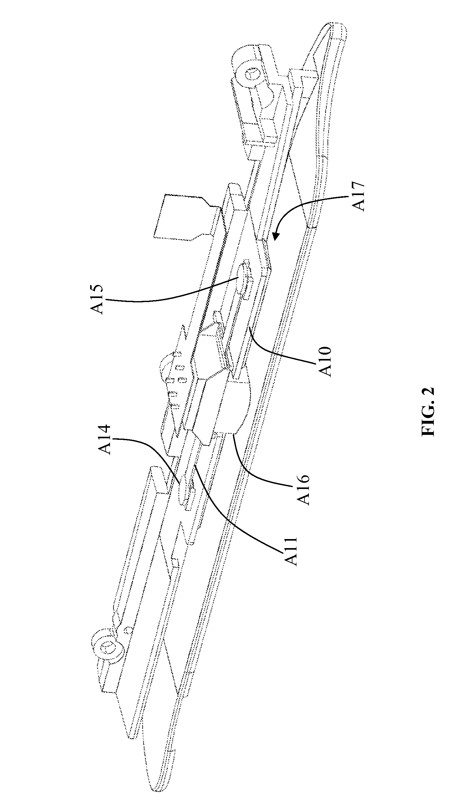 Elastic member structure of magnetic head