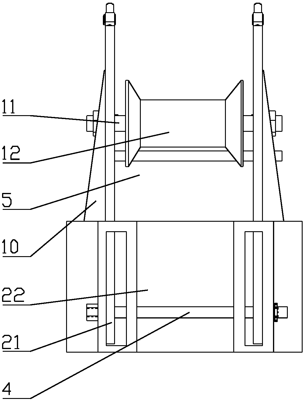 Lifting type split wire coil pay-off device