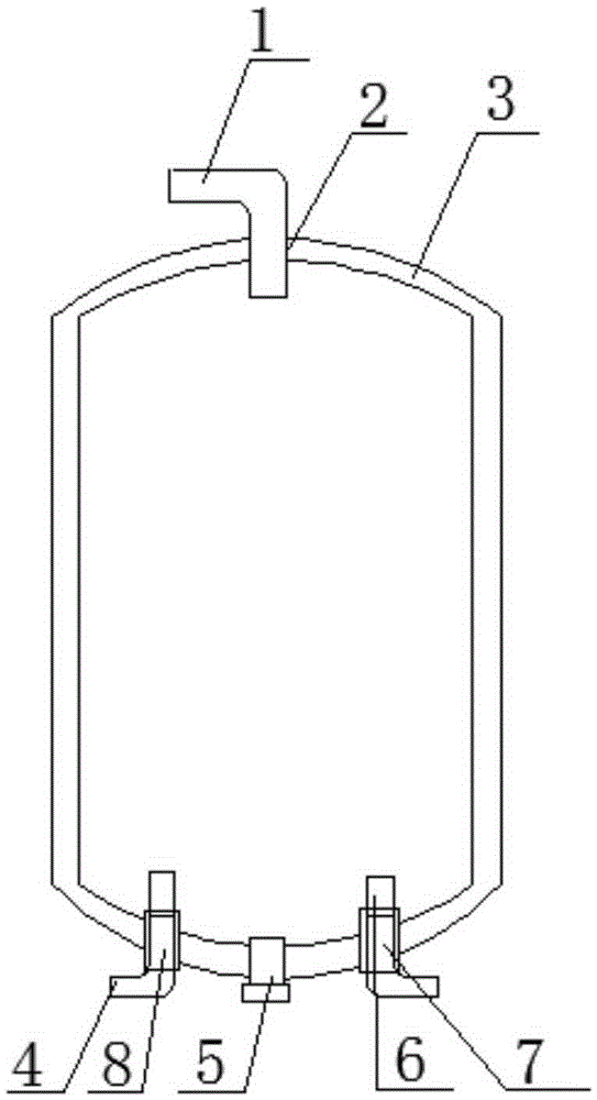 Production process for liquid accumulator