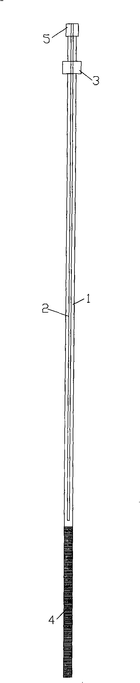 Optical fiber grating sensing mine safe monitoring technique with novel anchoring rod as sensing medium