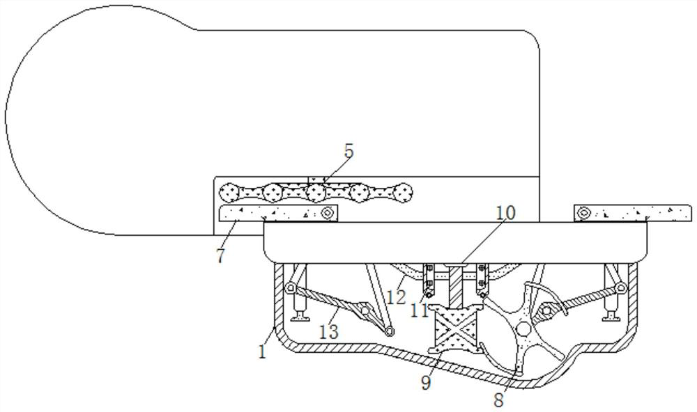 Bean hulling device used in field of agriculture