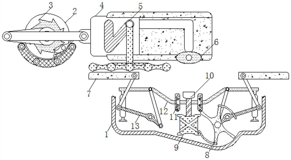 Bean hulling device used in field of agriculture