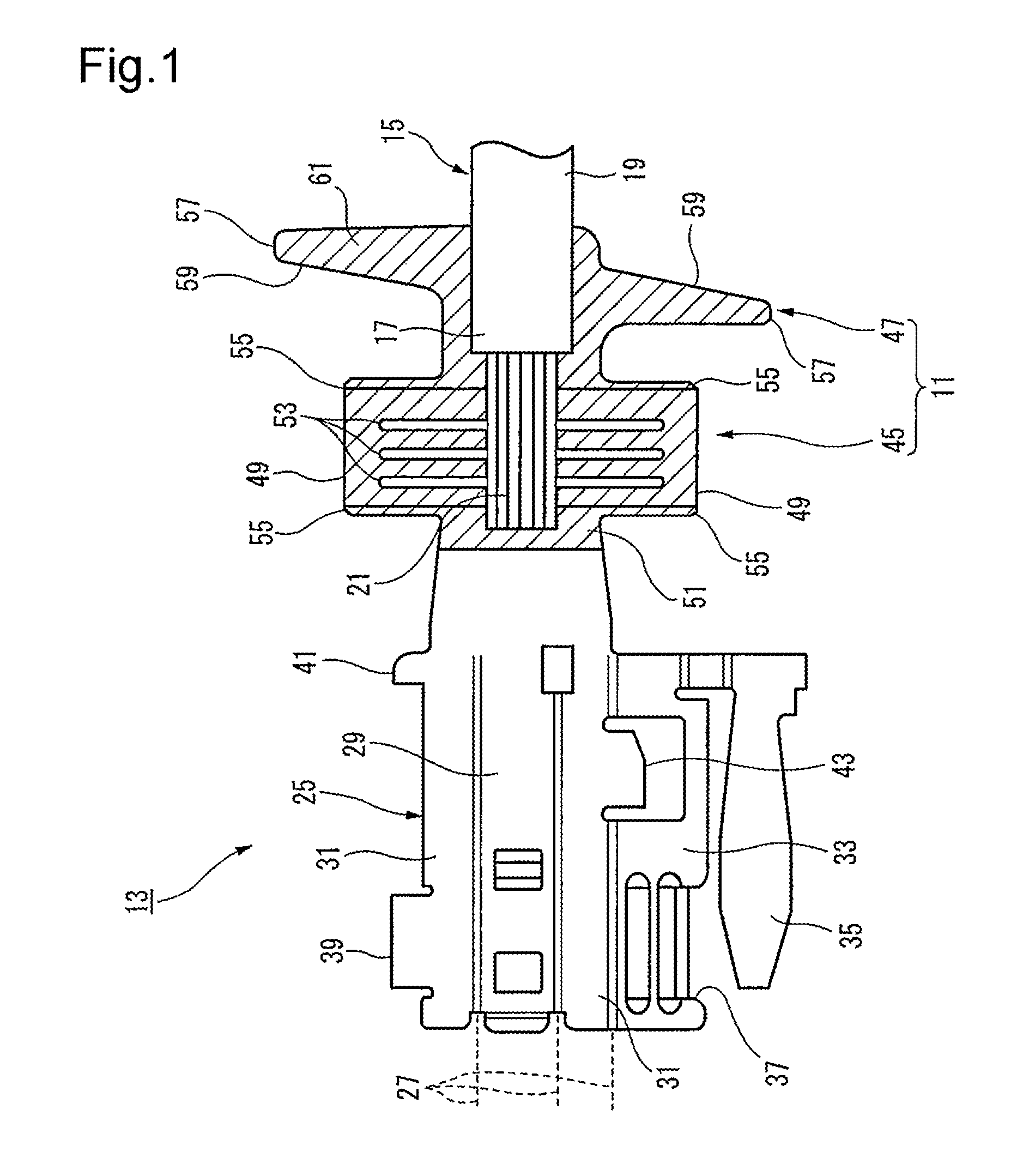 Connector crimping terminal