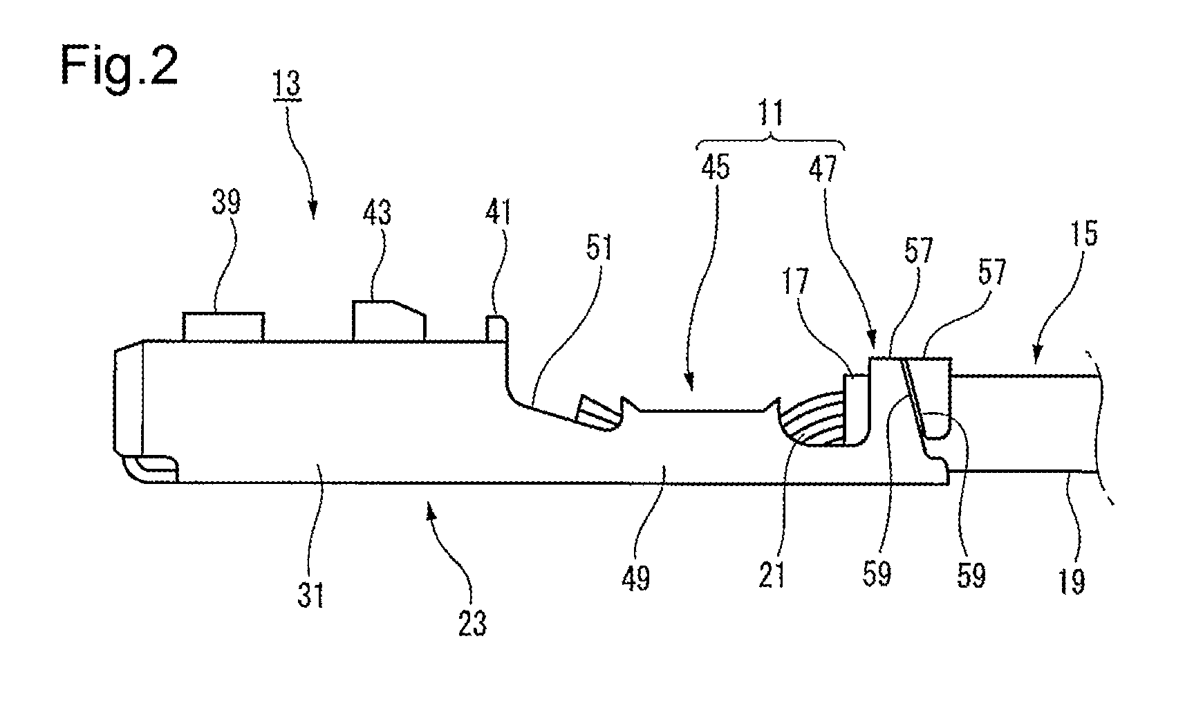 Connector crimping terminal