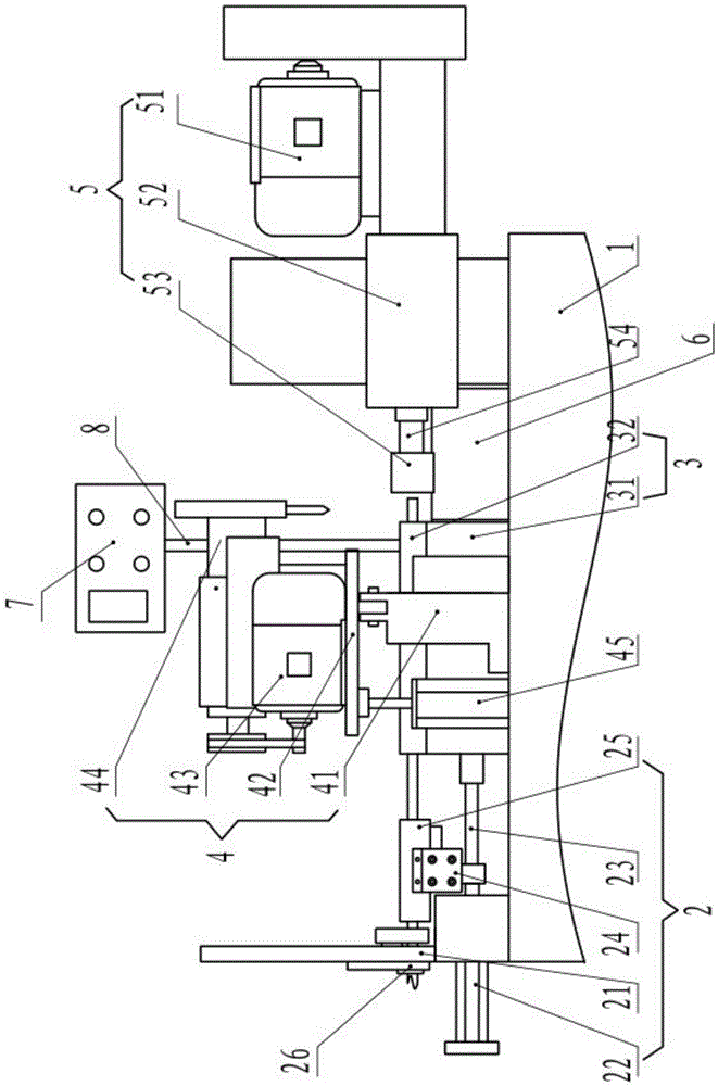 Cutting and chamfering all-in-one machine for automobile air conditioner pipe components