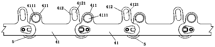 Chain type casting machine and casting die