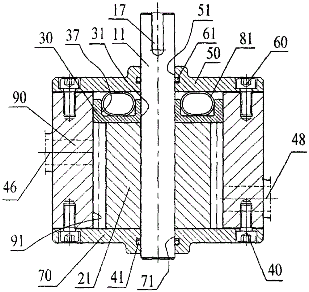 A double internal thread air bag balance gear pump