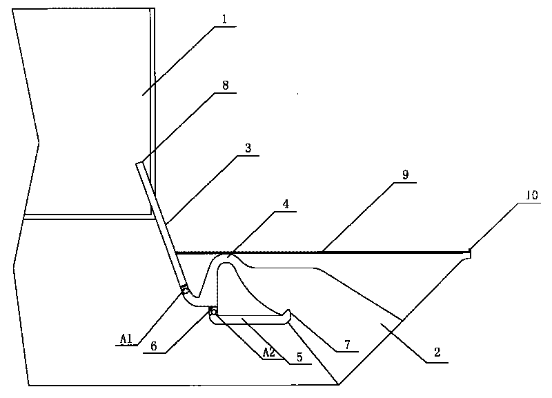 Device for raising water level by using tidal energy