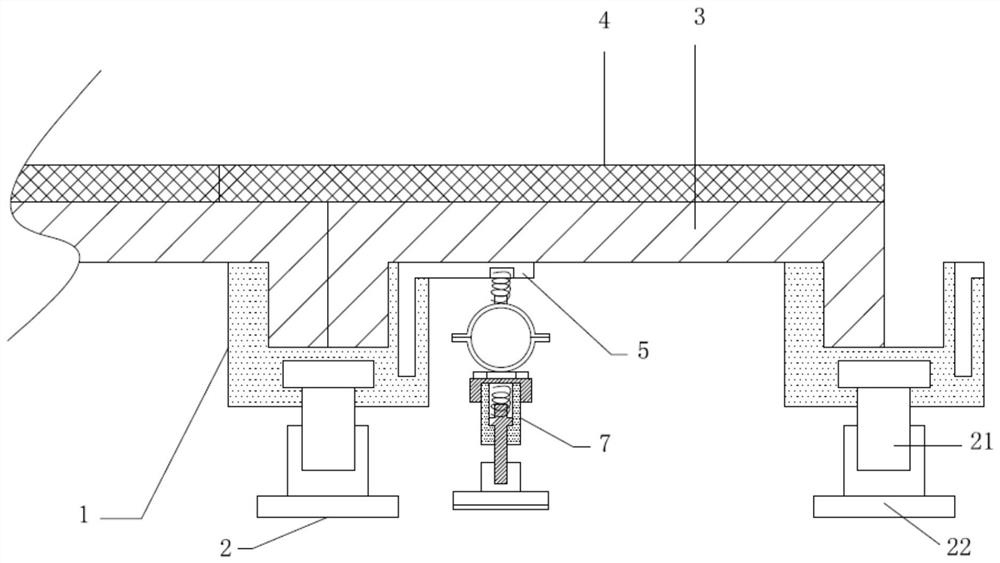 Pipe network rapid installation structure based on overhead design ground