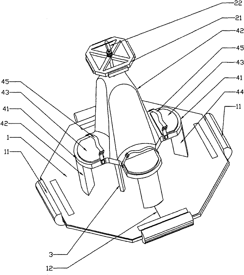 Hoisting device for rescuing crew members