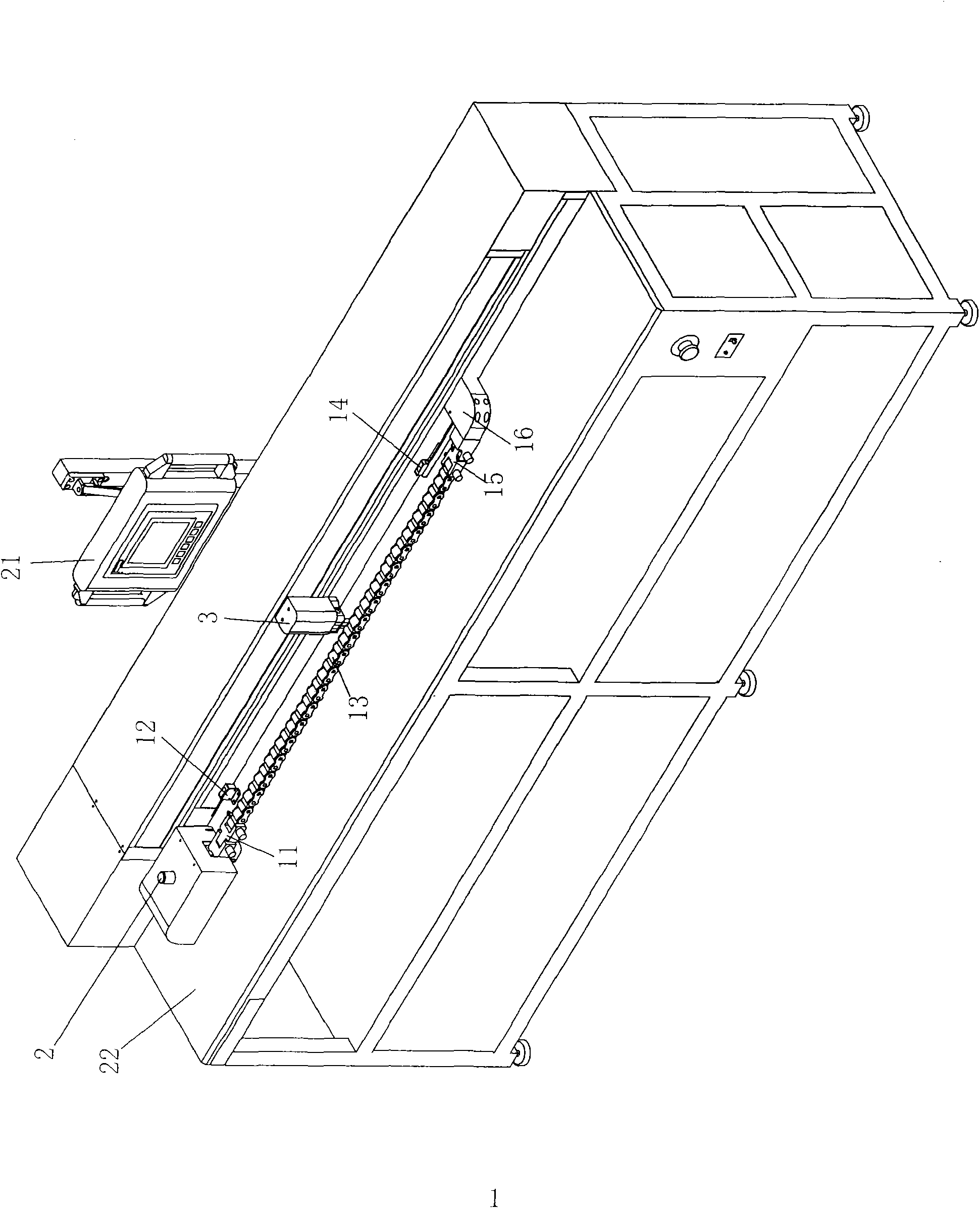 Chain length measuring instrument