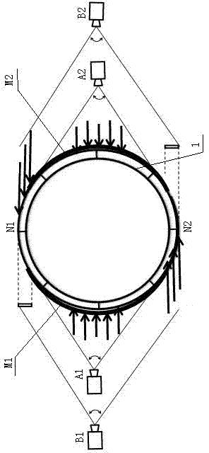 Method for omnibearing detection of defect of PET bottle cap antitheft ring