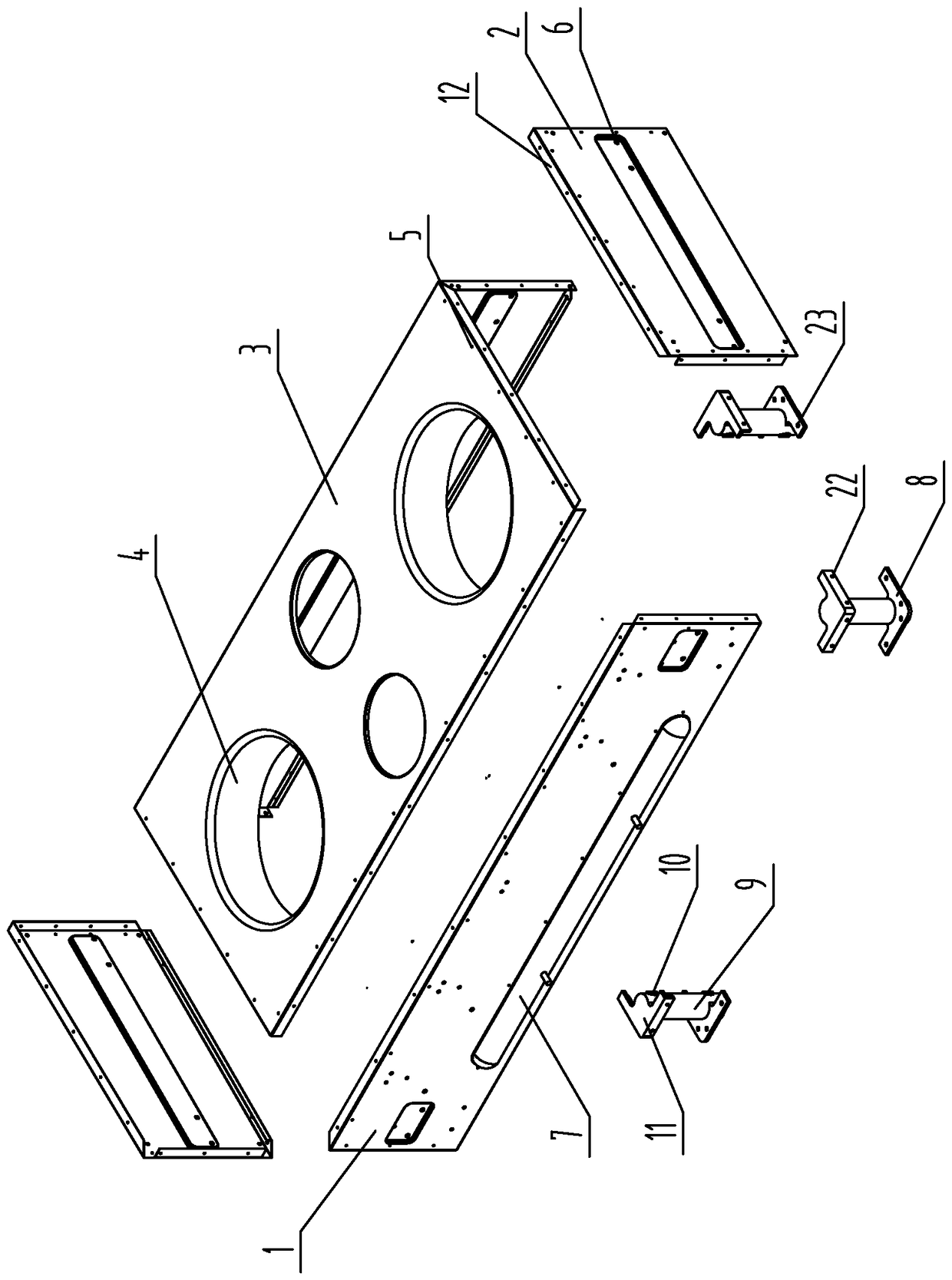 A commercial gas hob and its preparation process