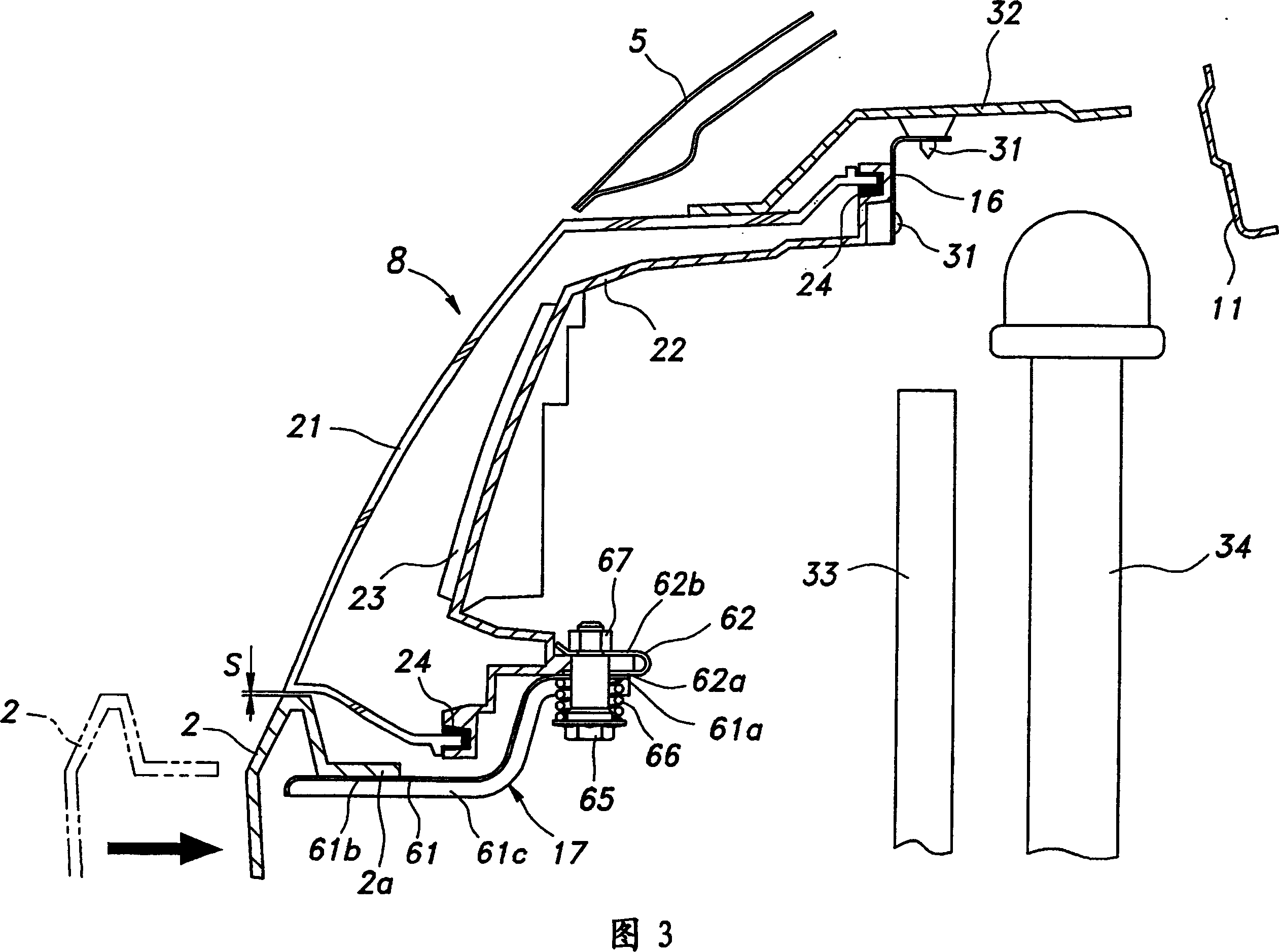 Automotive front body structure