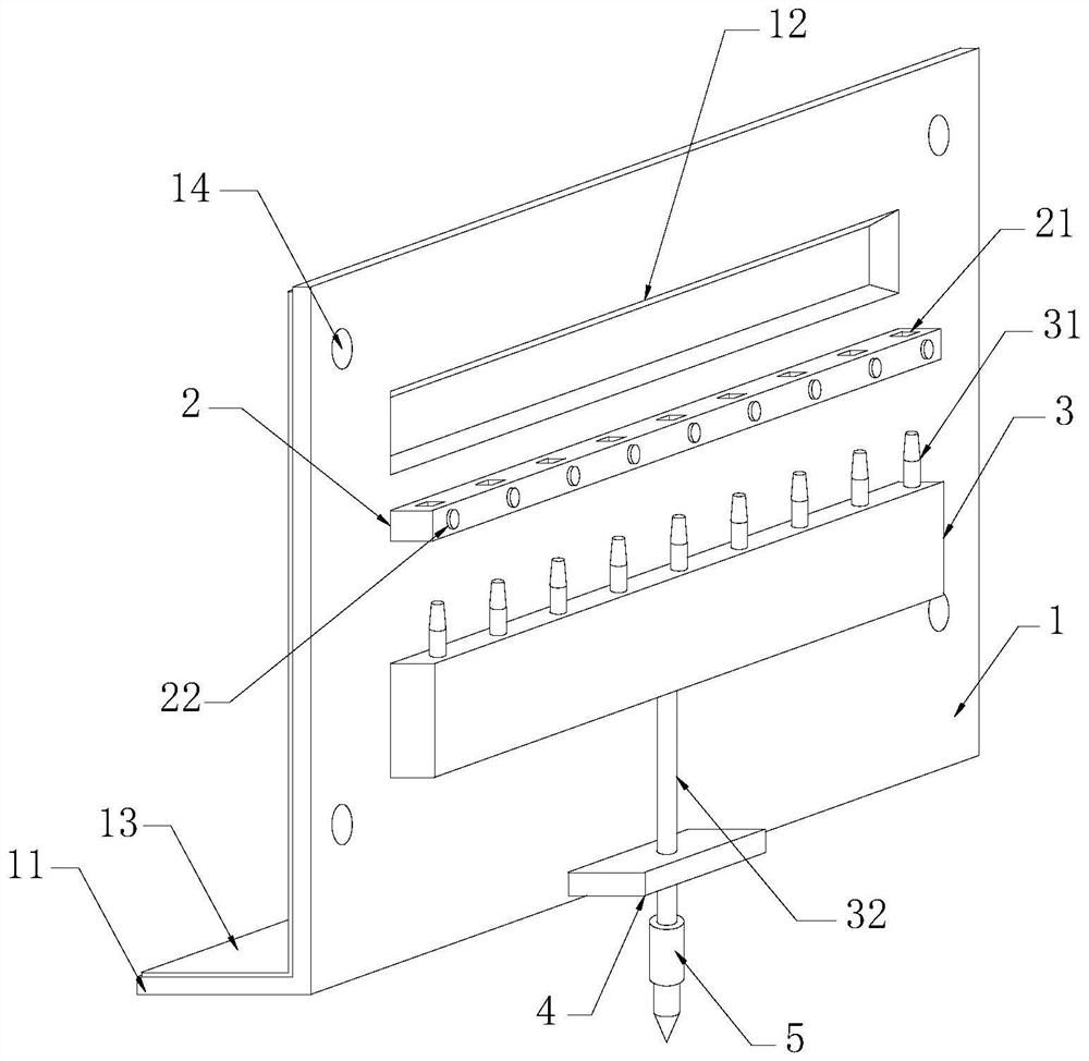 A high-voltage electric cabinet grounding protection device