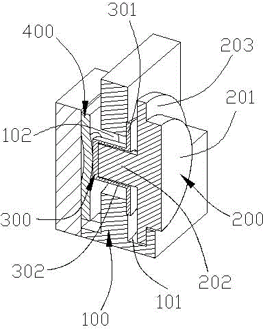 Waterproof key structure and mobile phone using same